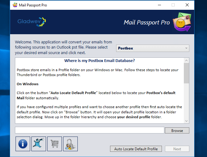 convert postbox to pst